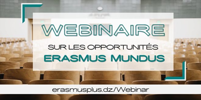 Webinaire - Bourses Erasmus Mundus (pour étudiants)