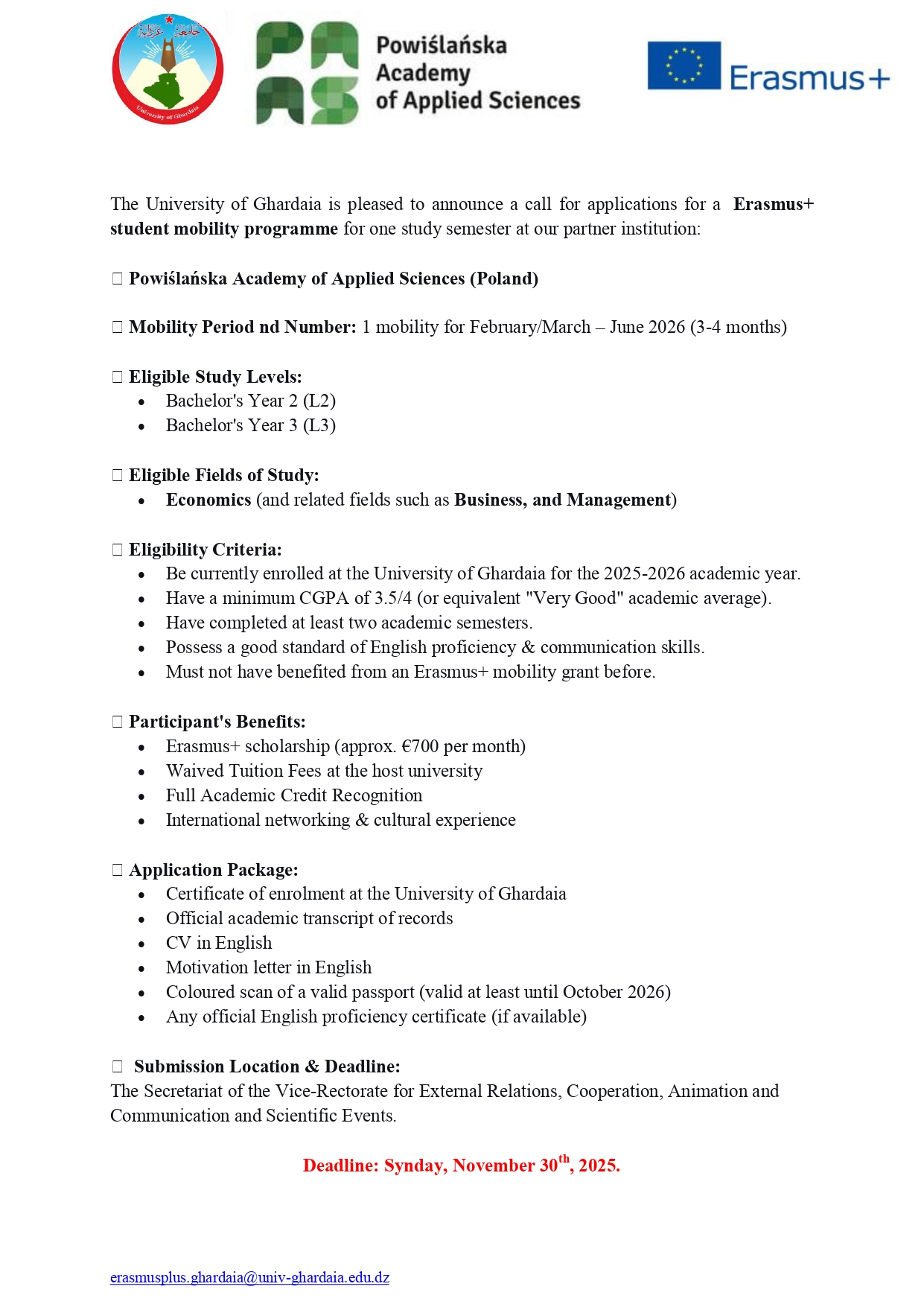 This image has an empty alt attribute; its file name is Erasmus-Call-Stud-Mob-Spring-2026-Powislanski-University_page-0001.jpg